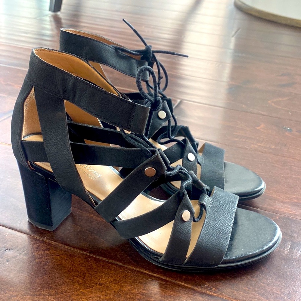 Size 6.5 Black Heels Barely Worn